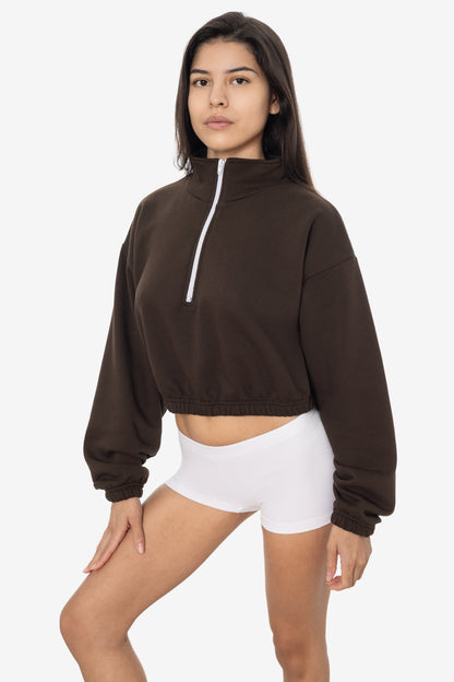 F396 - Flex Fleece Half Zip Cropped Pullover