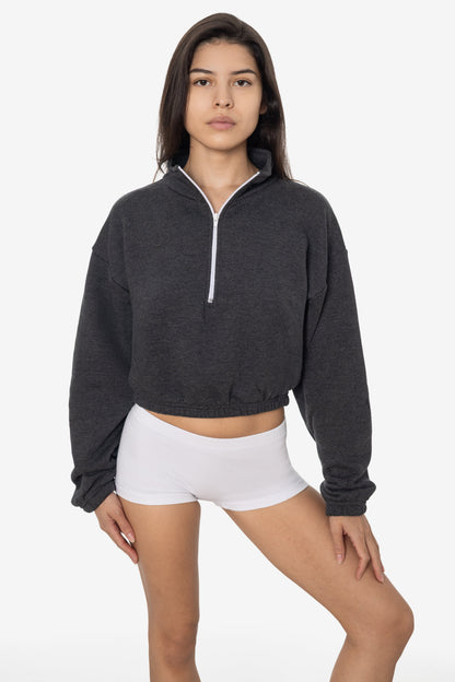 F396 - Flex Fleece Half Zip Cropped Pullover