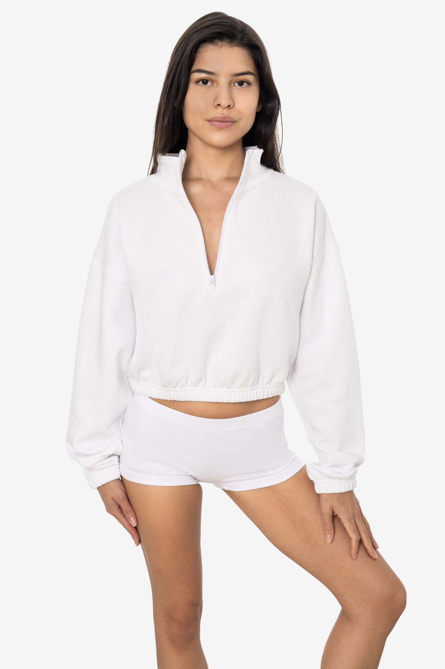F396 - Flex Fleece Half Zip Cropped Pullover