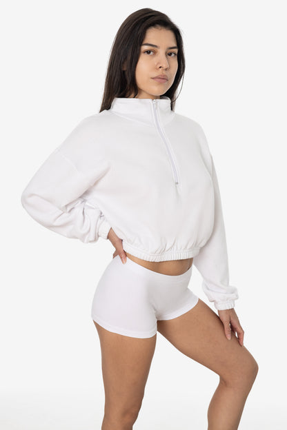 F396 - Flex Fleece Half Zip Cropped Pullover