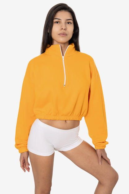 F396 - Flex Fleece Half Zip Cropped Pullover