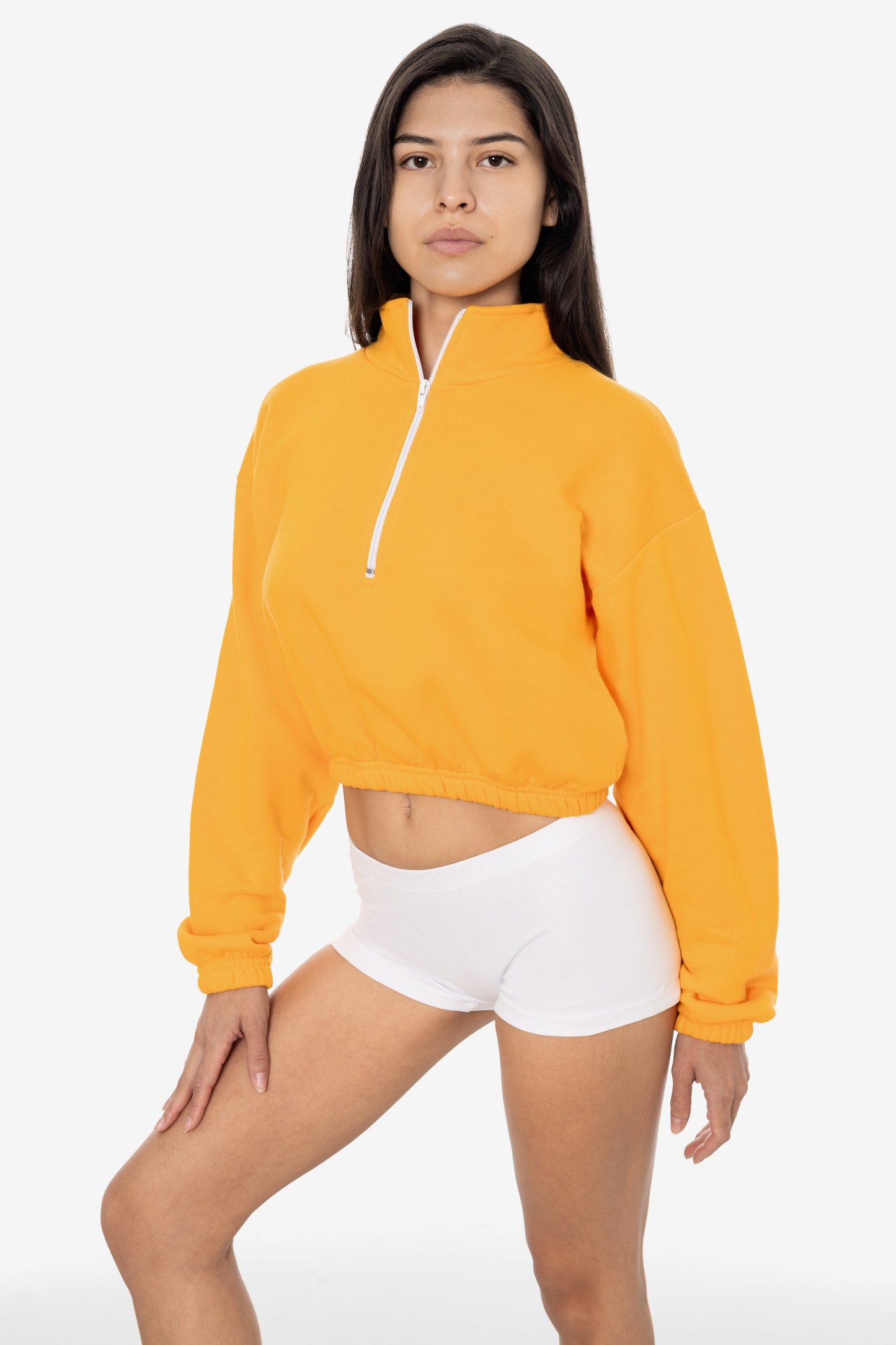 F396 - Flex Fleece Half Zip Cropped Pullover