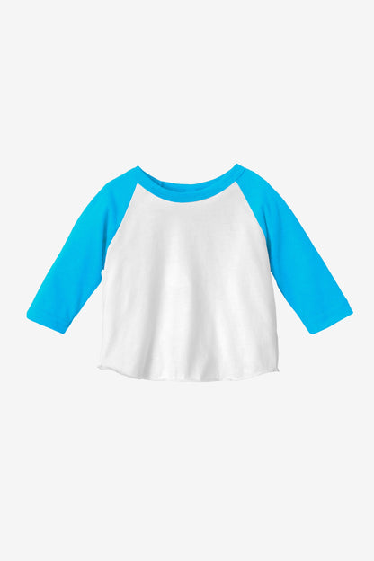 FF0053 - Infant 3/4 Sleeve Poly Cotton Raglan