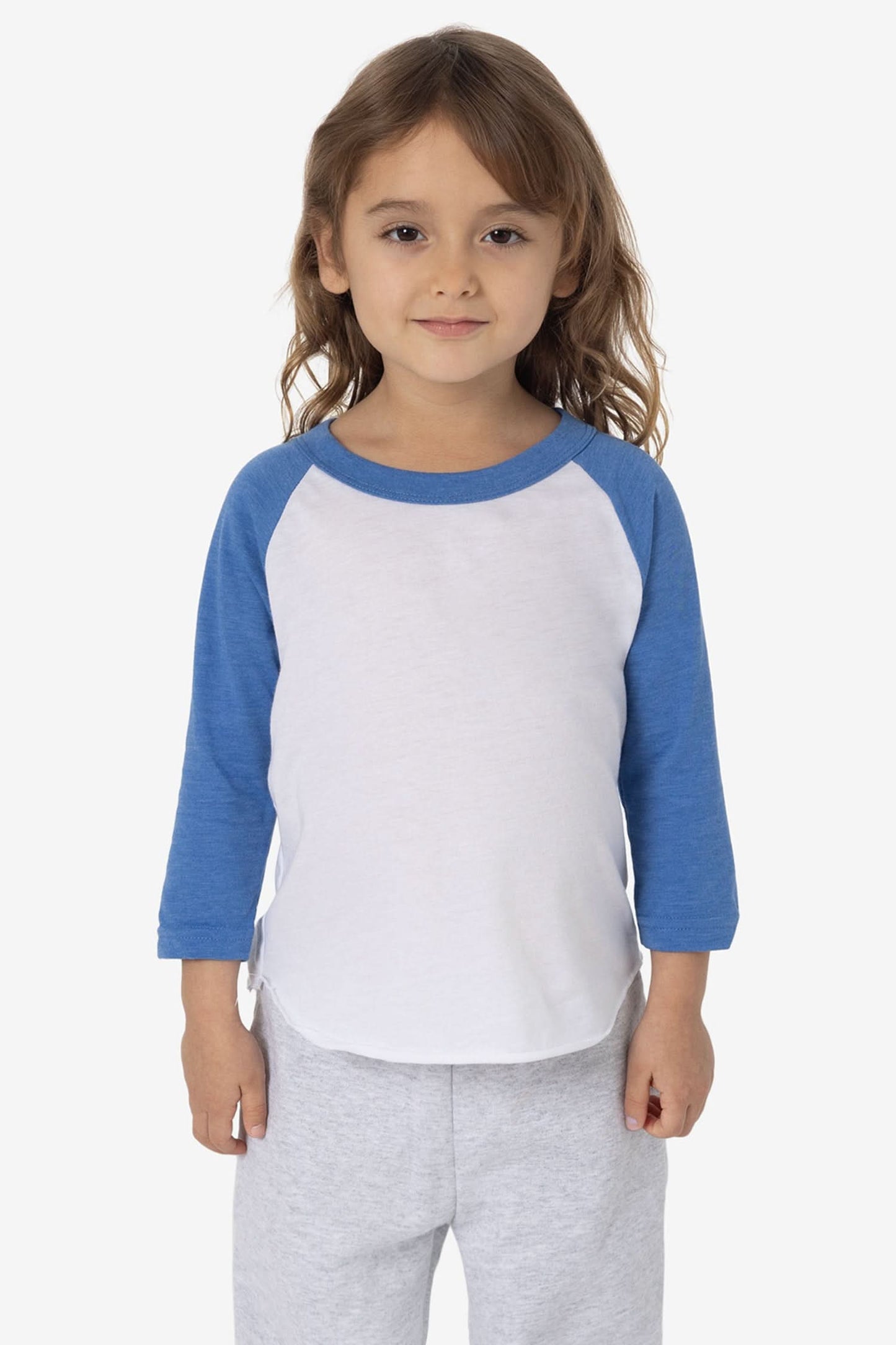 FF1053 - Toddler 3/4 Sleeve Poly Cotton Raglan