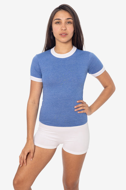 FF310 - Women's Poly Cotton Ringer Tee