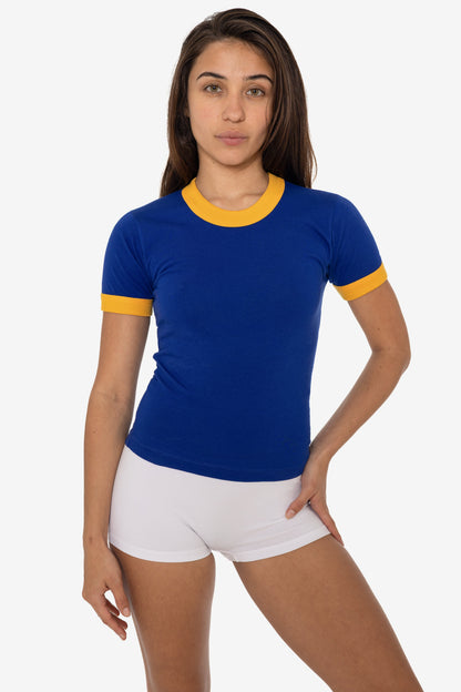 FF310 - Women's Poly Cotton Ringer Tee