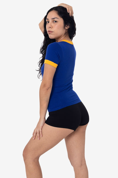 FF310 - Women's Poly Cotton Ringer Tee