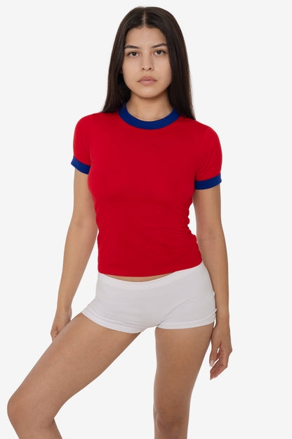 FF310 - Women's Poly Cotton Ringer Tee