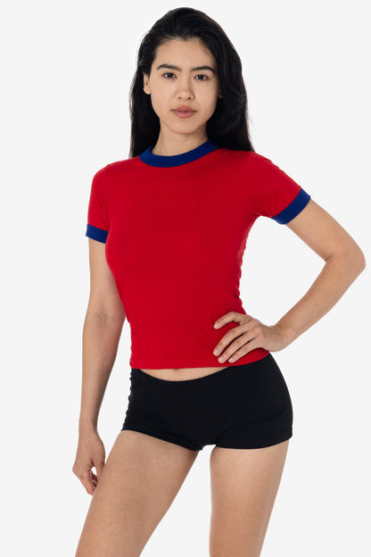 FF310 - Women's Poly Cotton Ringer Tee