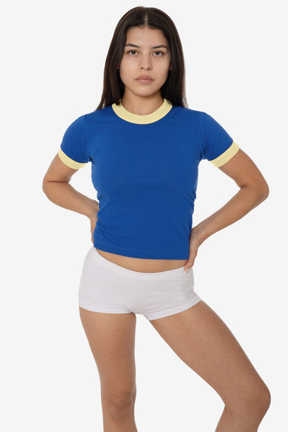 FF310 - Women's Poly Cotton Ringer Tee