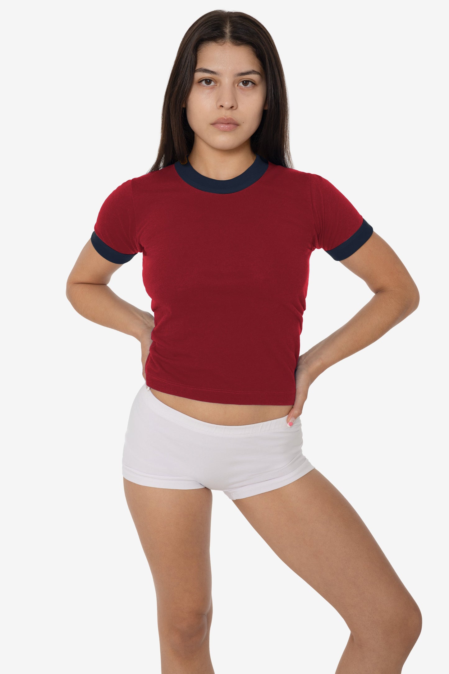 FF310 - Women's Poly Cotton Ringer Tee