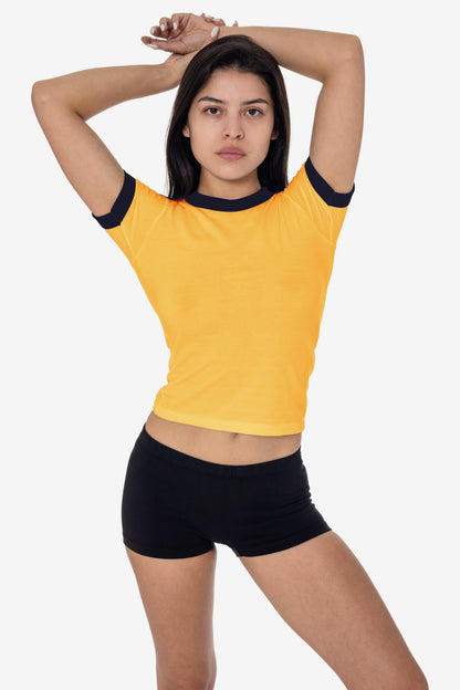 FF310 - Women's Poly Cotton Ringer Tee