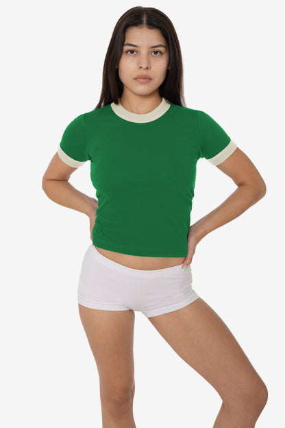FF310 - Women's Poly Cotton Ringer Tee