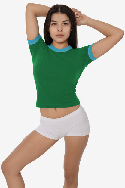 FF310 - Women's Poly Cotton Ringer Tee