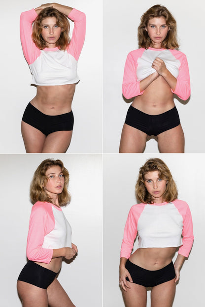FF354 - Poly Cotton Cropped Raglan