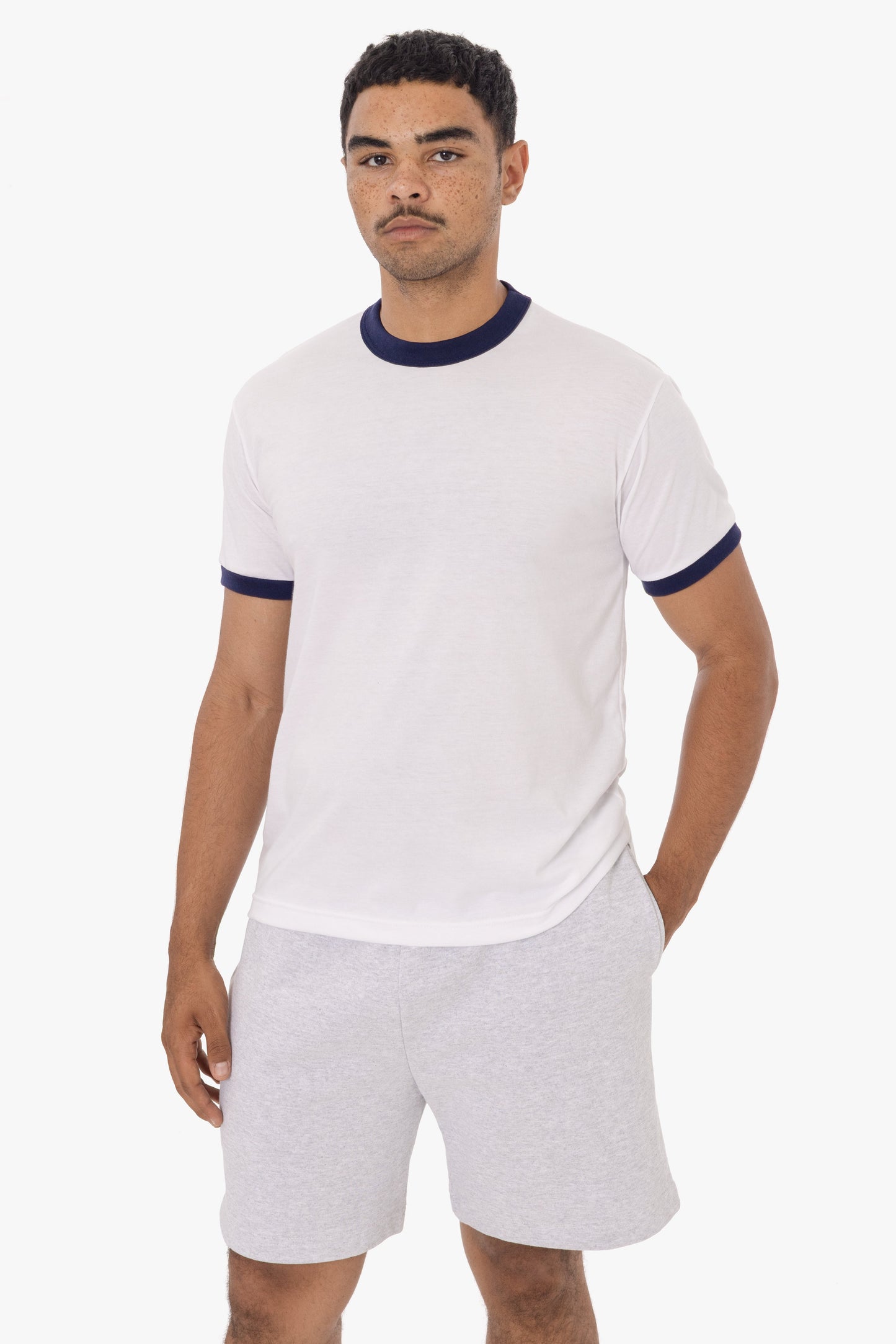 FF410 - Men's Poly Cotton Ringer Tee