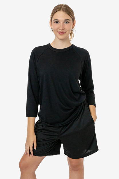 FF53 - 3/4 Sleeve Poly Cotton Raglan