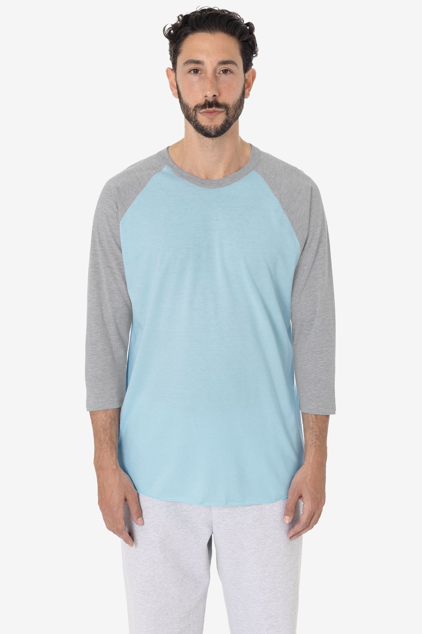 FF53 - 3/4 Sleeve Poly Cotton Raglan