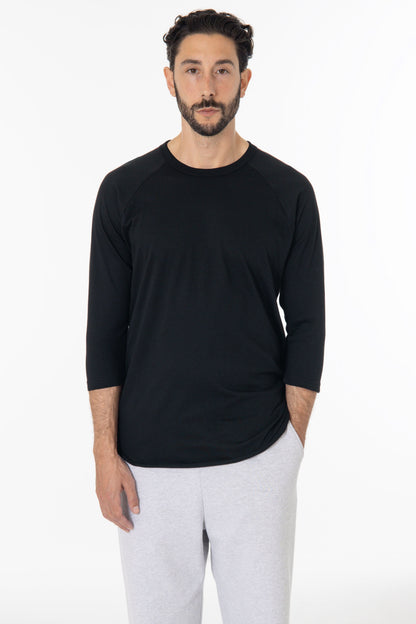 FF53 - 3/4 Sleeve Poly Cotton Raglan