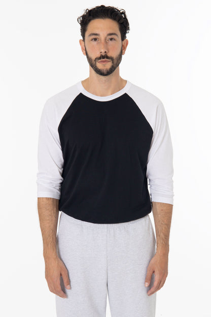 FF53 - 3/4 Sleeve Poly Cotton Raglan