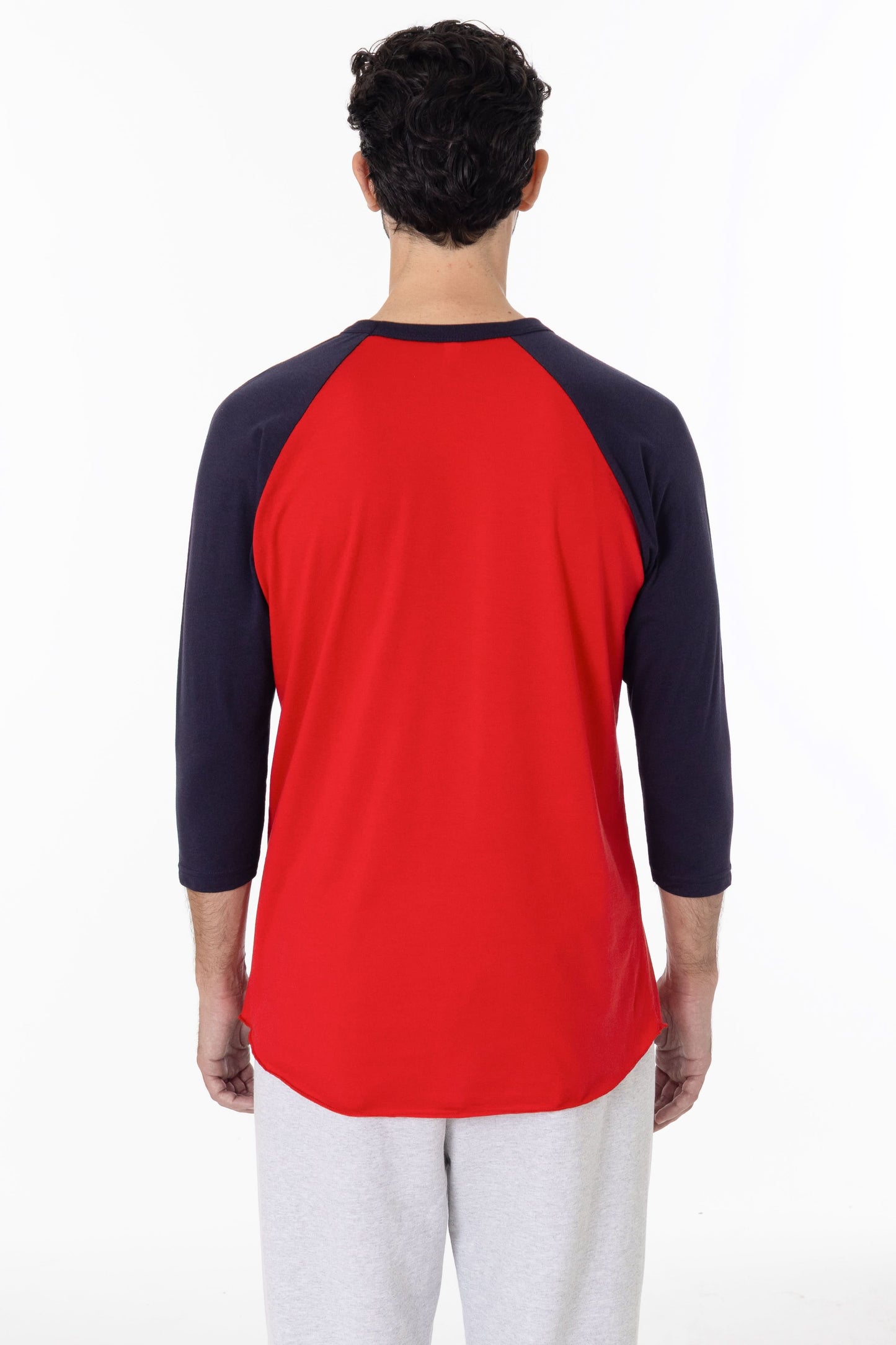 FF53 - 3/4 Sleeve Poly Cotton Raglan