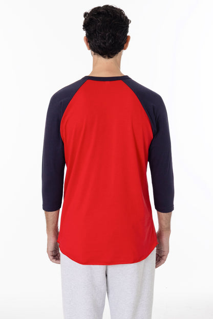 FF53 - 3/4 Sleeve Poly Cotton Raglan