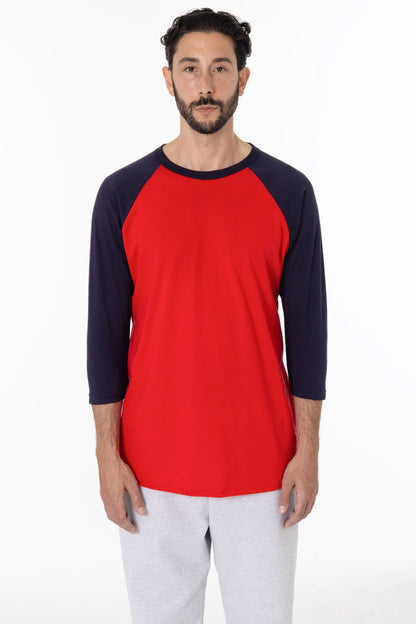FF53 - 3/4 Sleeve Poly Cotton Raglan