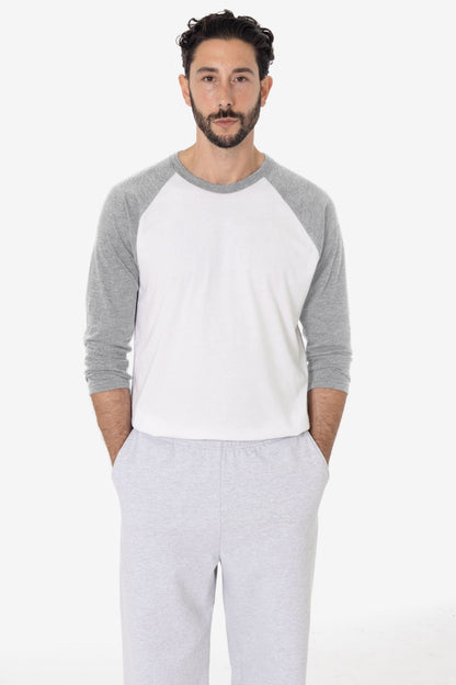 FF53 - 3/4 Sleeve Poly Cotton Raglan