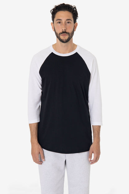 FF53 - 3/4 Sleeve Poly Cotton Raglan