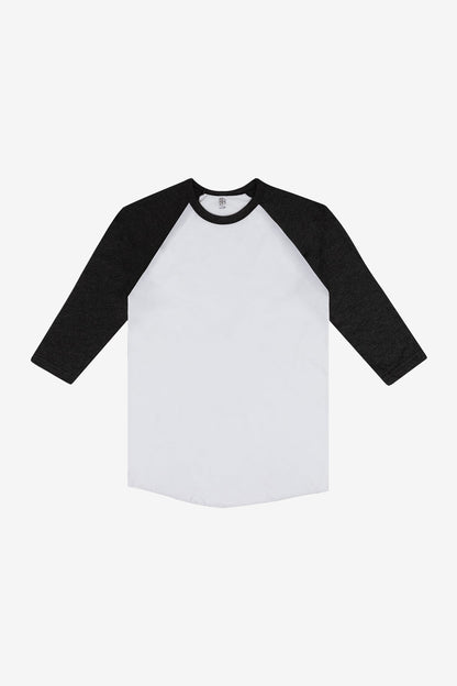FF53 - 3/4 Sleeve Poly Cotton Raglan