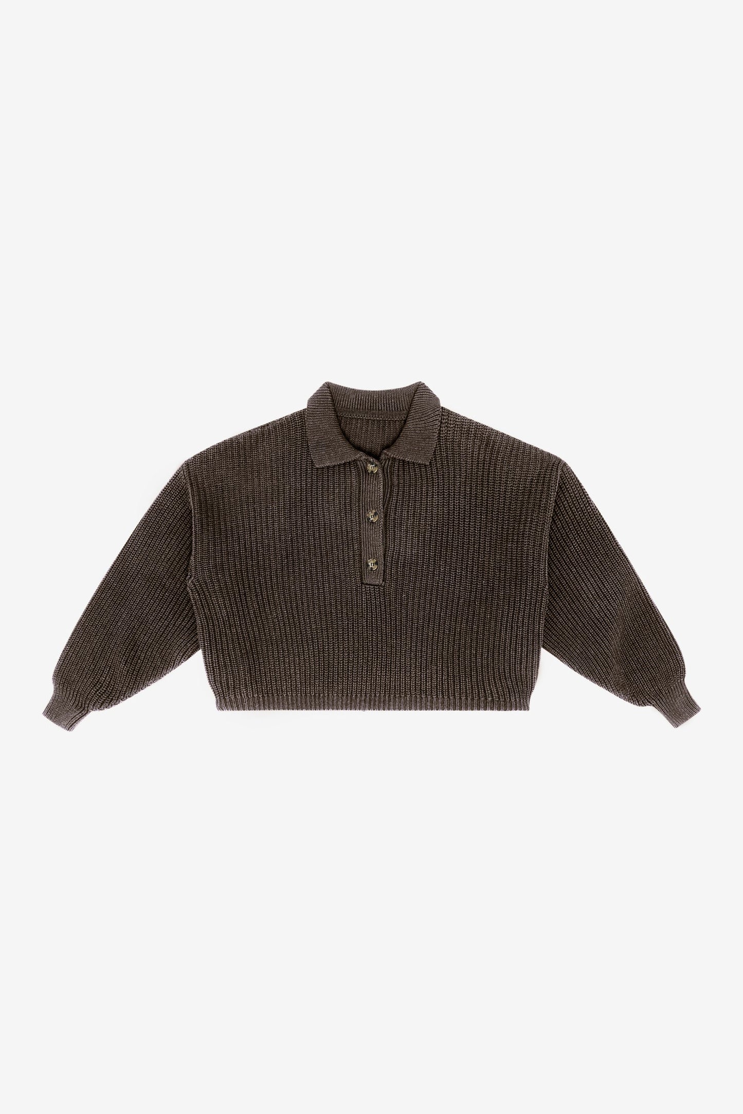 FM30GD - Fisherman Cropped Polo Pullover