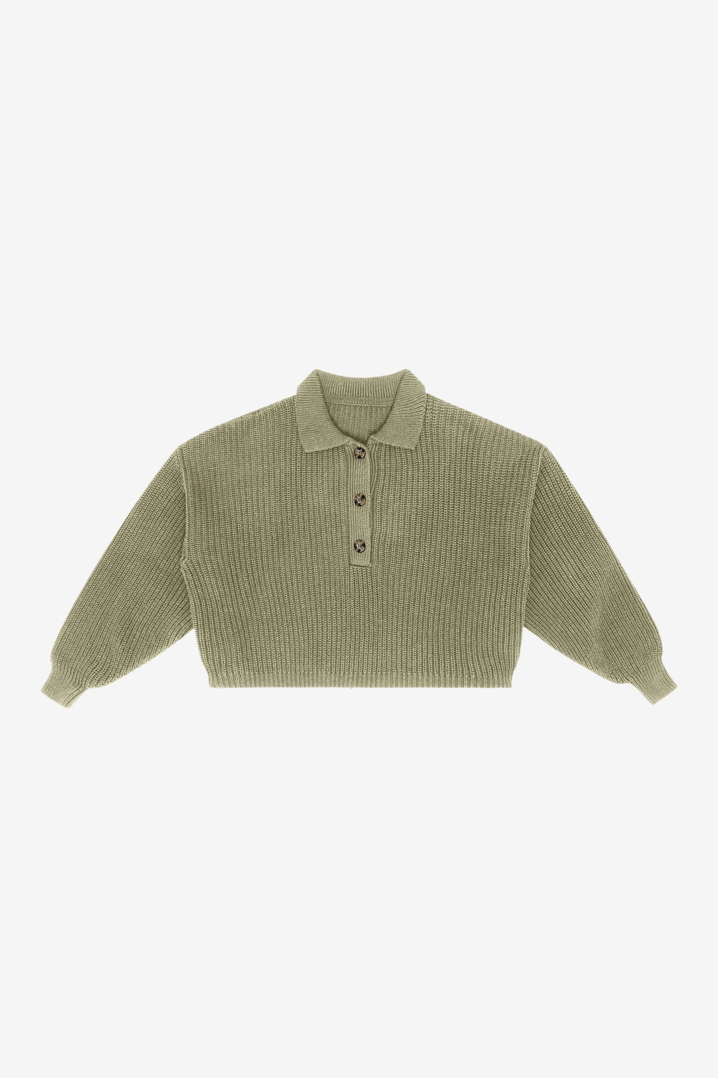 FM30GD - Fisherman Cropped Polo Pullover