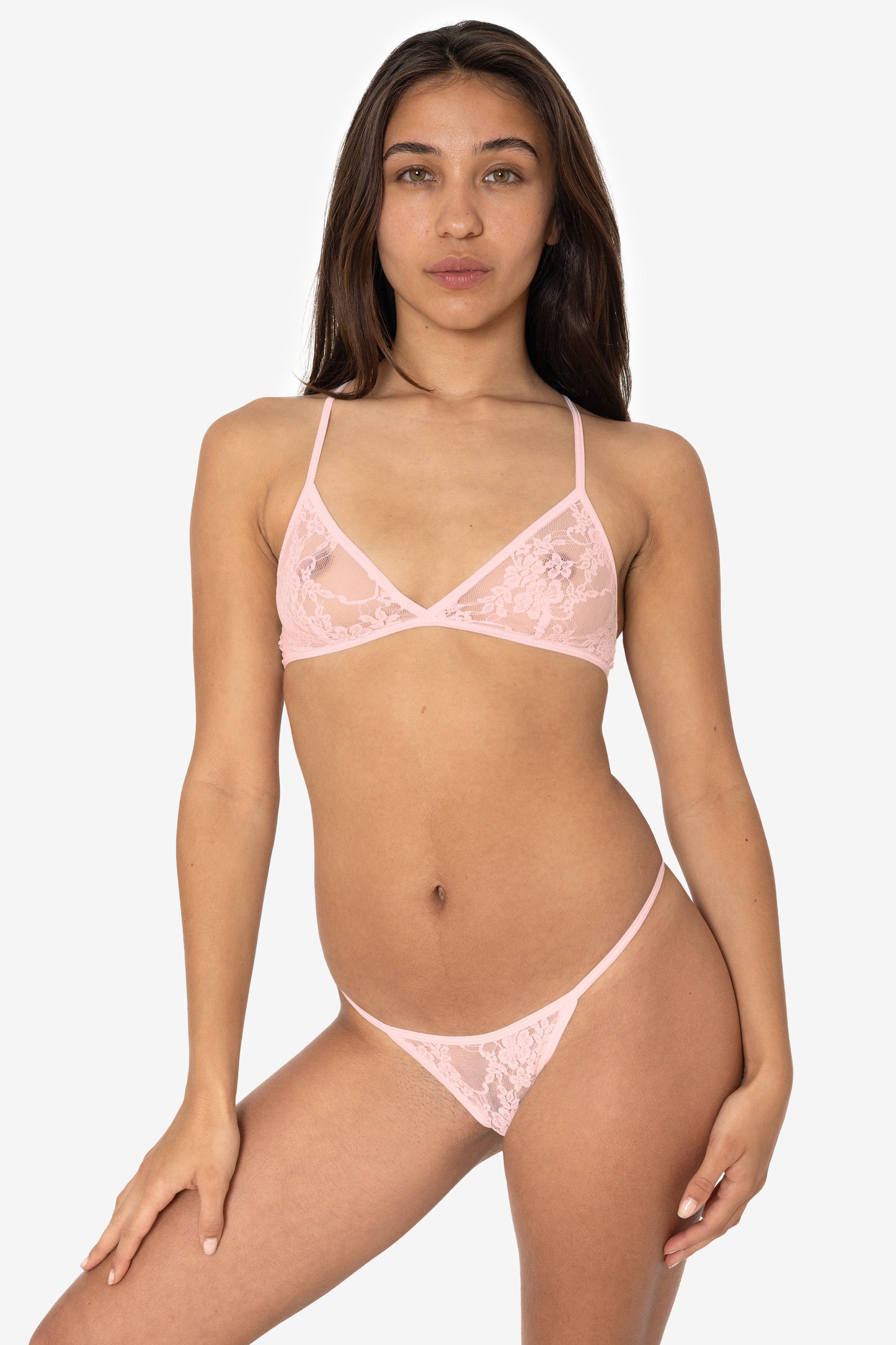 FNS18 - Floral Lace Brazilian Tanga Panty