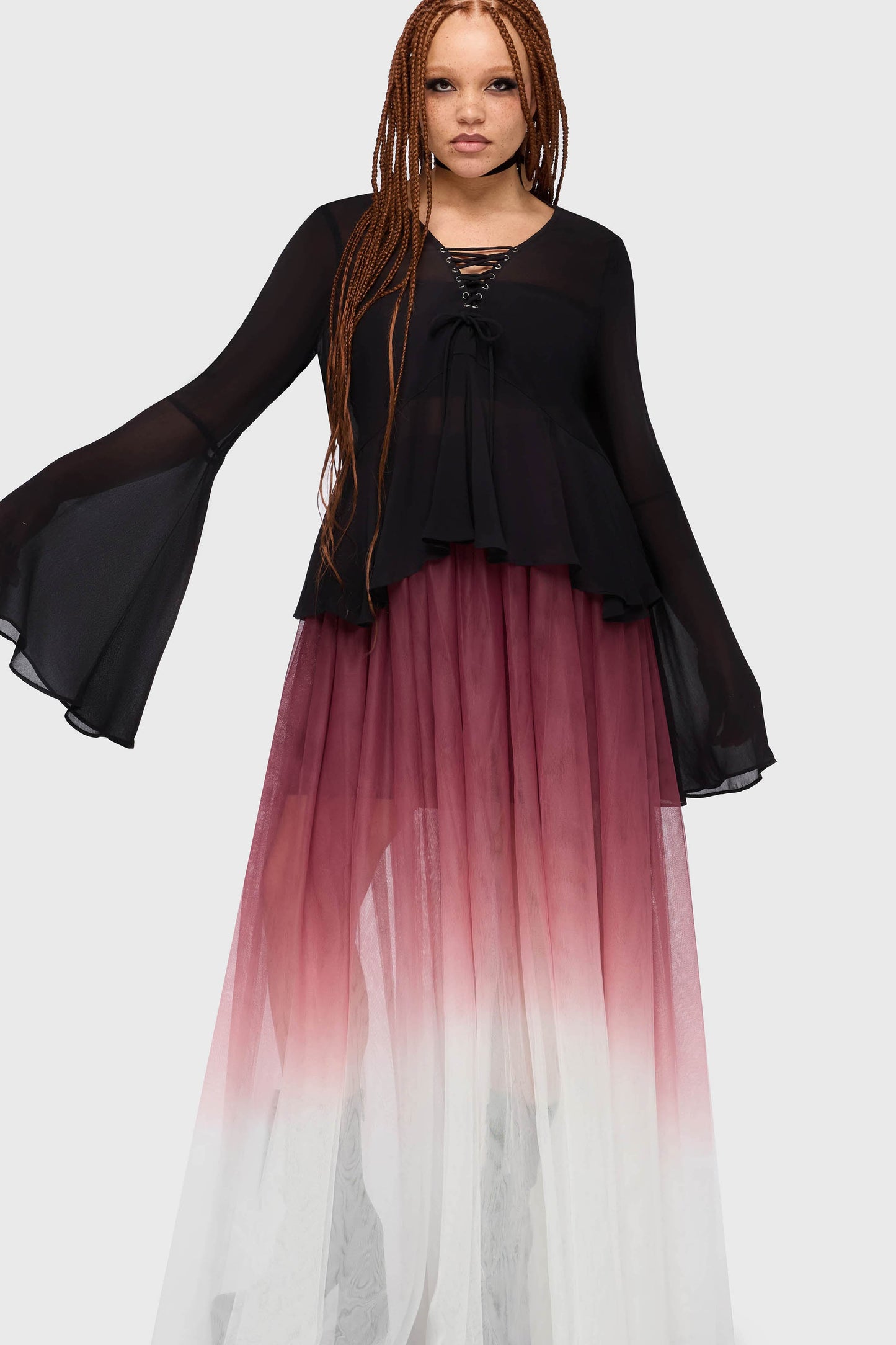 Gaia Adorned Long Sleeve Top