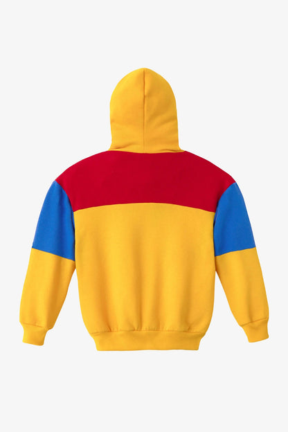 F1097CB - Kids Flex Fleece Color Block Zip Hoodie
