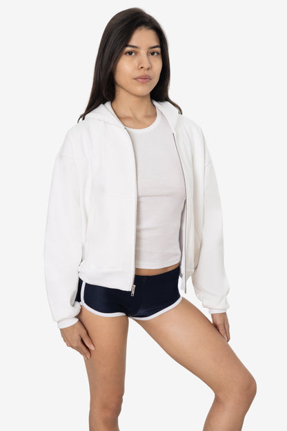 HF16 - Heavy Fleece Cropped Zip-Up Hoodie (Piece Dye)