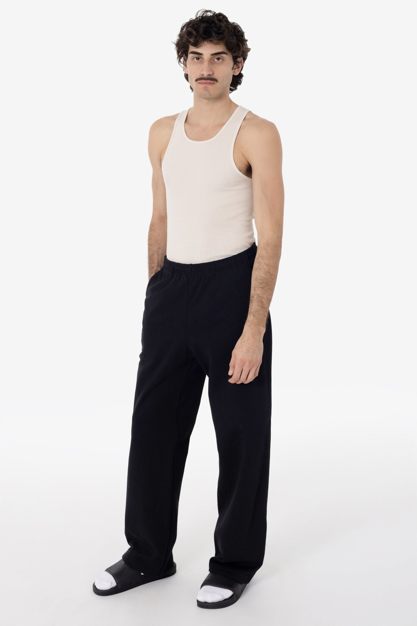 HF05 - Heavy Fleece Wide Leg Sweatpants (Piece Dye)