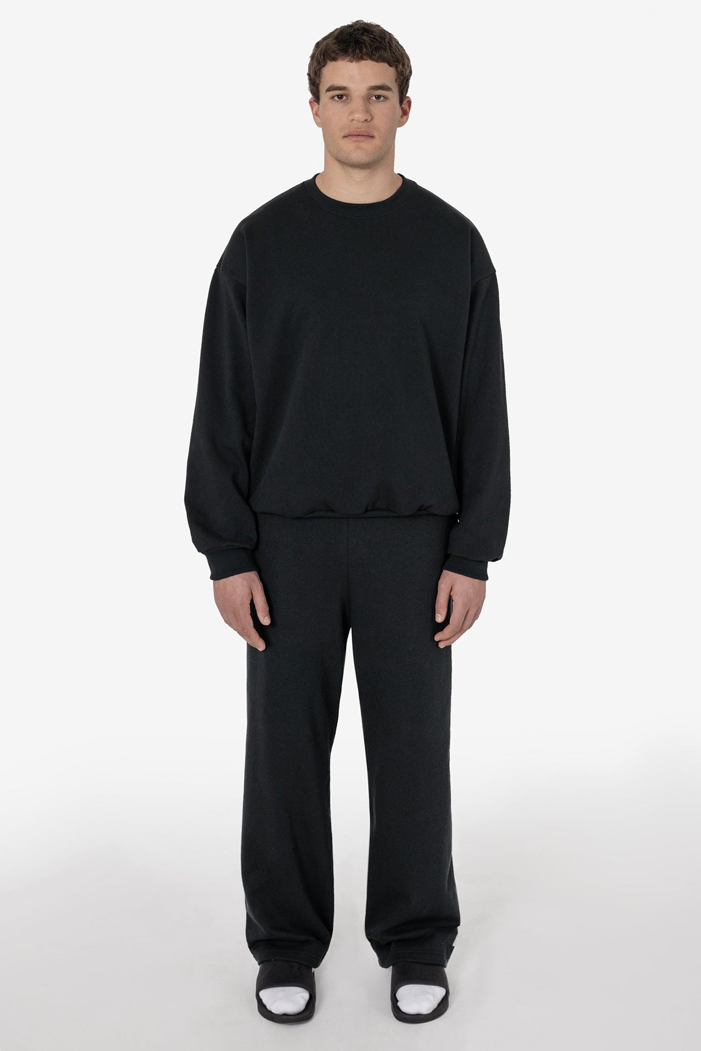 HF05 - Heavy Fleece Wide Leg Sweatpants (Piece Dye)