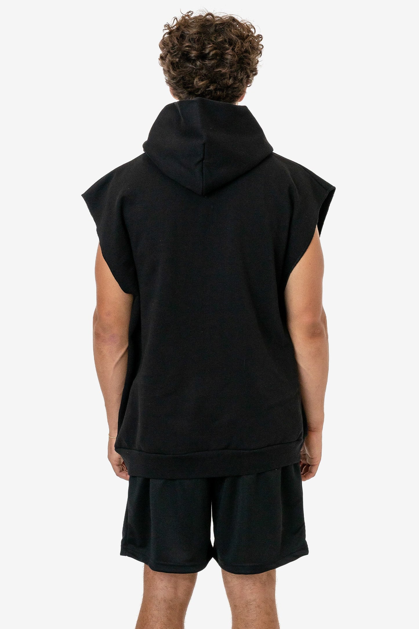 HF08 - Heavy Fleece Sleeveless Hoodie (Piece Dye)