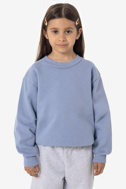 HF107GD - Kids Heavy Fleece Garment Dye Crew Sweatshirt