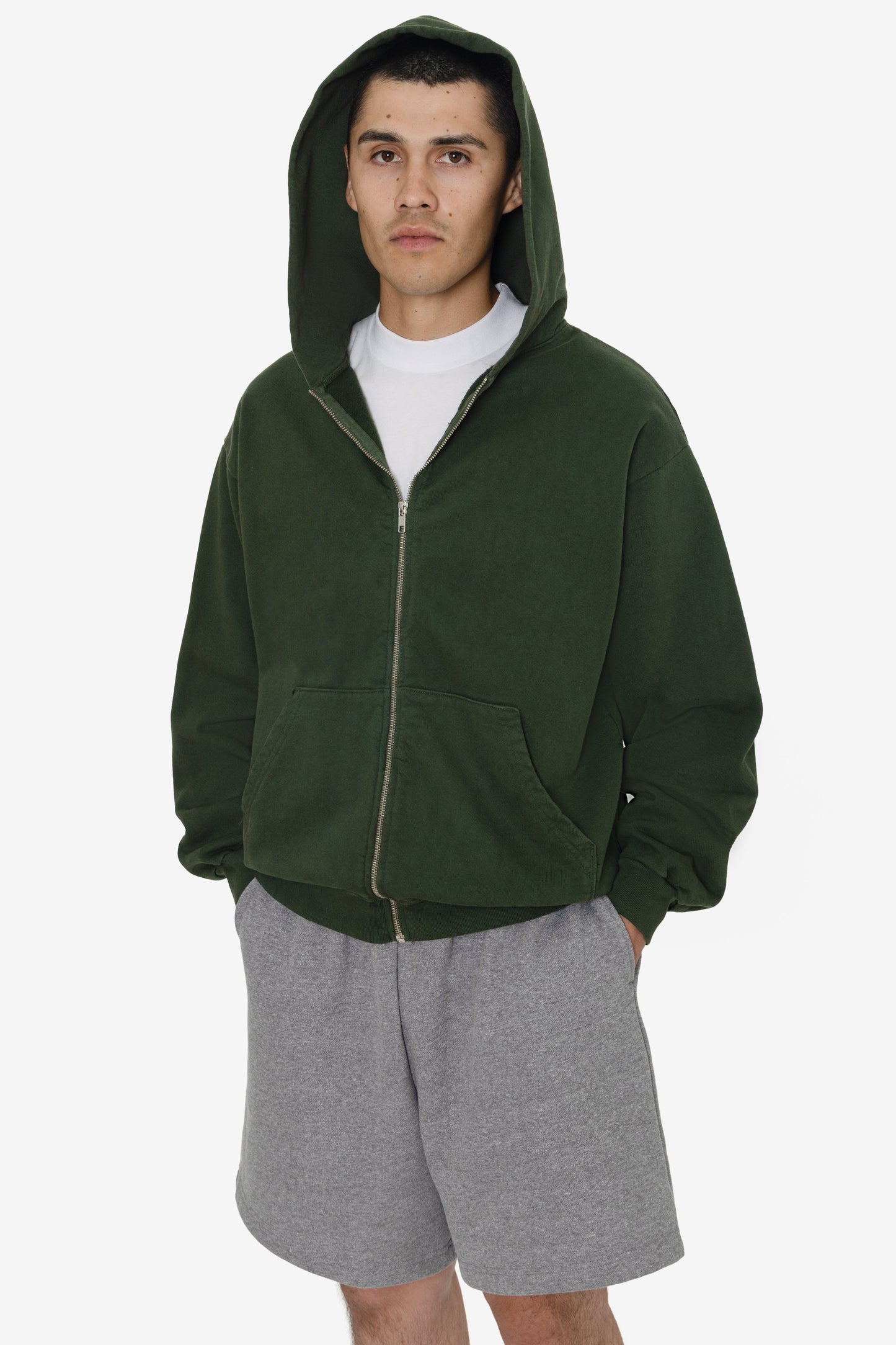 HF10 - Heavy Fleece Zip-Up Hoodie (Garment Dye)