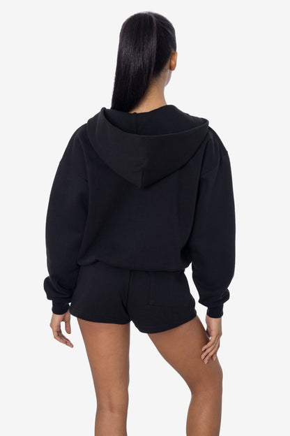 HF16 - Heavy Fleece Cropped Zip-Up Hoodie (Garment Dye)