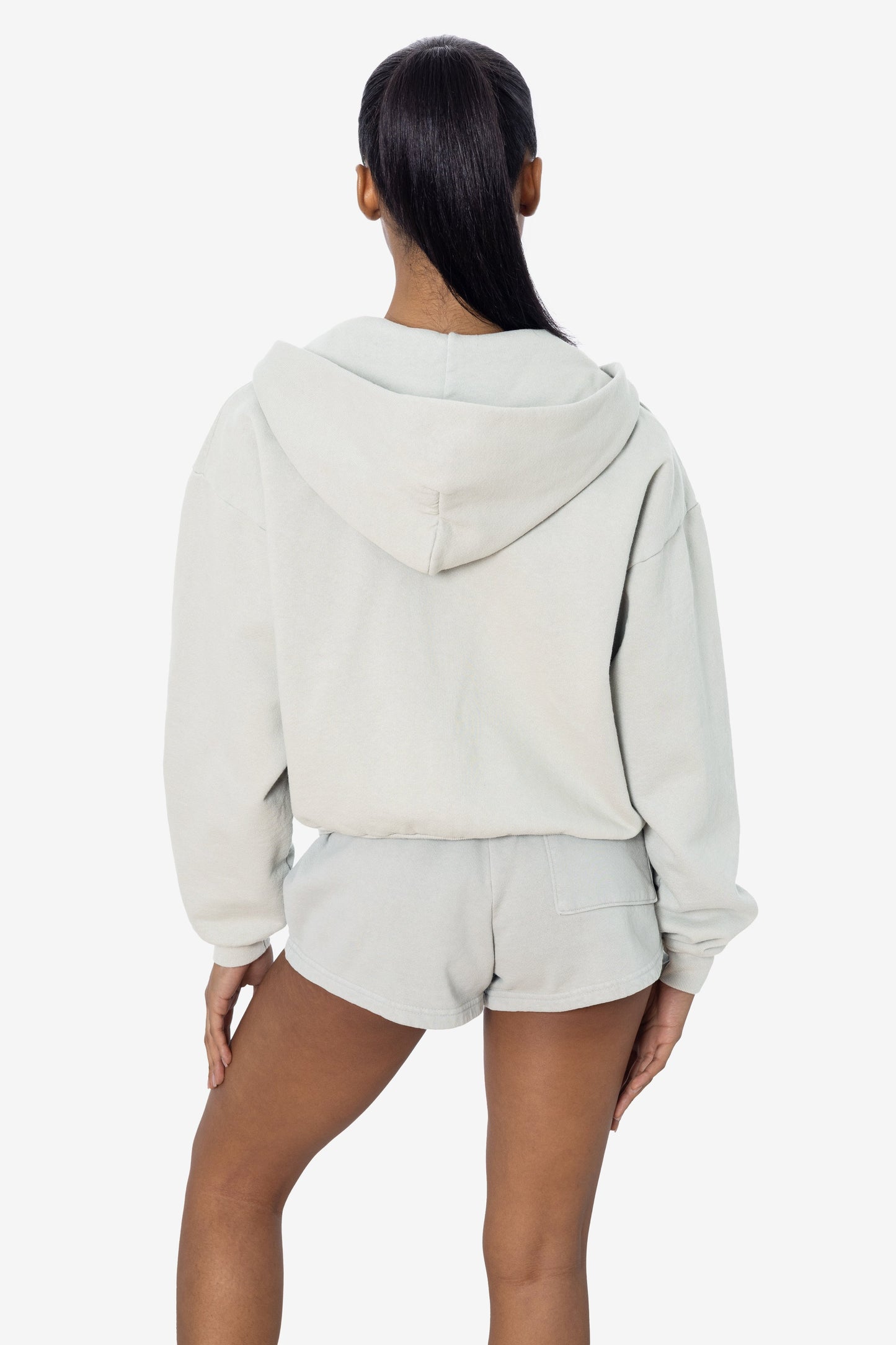 HF16 - Heavy Fleece Cropped Zip-Up Hoodie (Garment Dye)