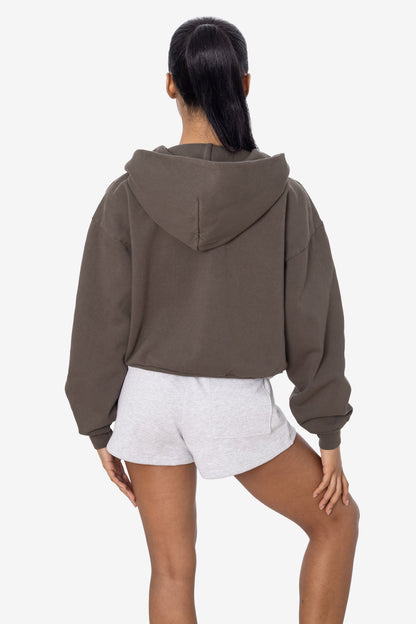 HF16 - Heavy Fleece Cropped Zip-Up Hoodie (Garment Dye)