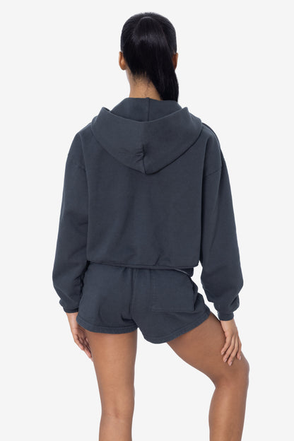 HF16 - Heavy Fleece Cropped Zip-Up Hoodie (Garment Dye)