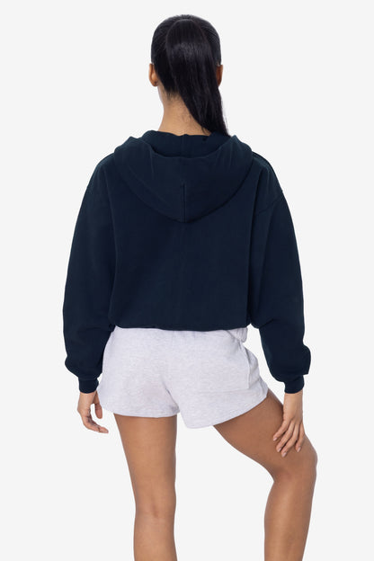 HF16 - Heavy Fleece Cropped Zip-Up Hoodie (Garment Dye)