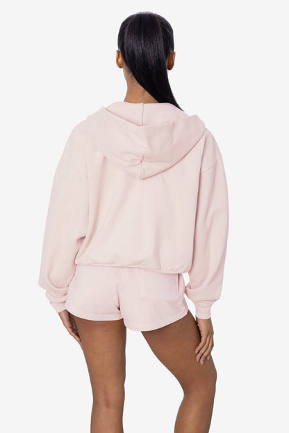 HF16 - Heavy Fleece Cropped Zip-Up Hoodie (Garment Dye)