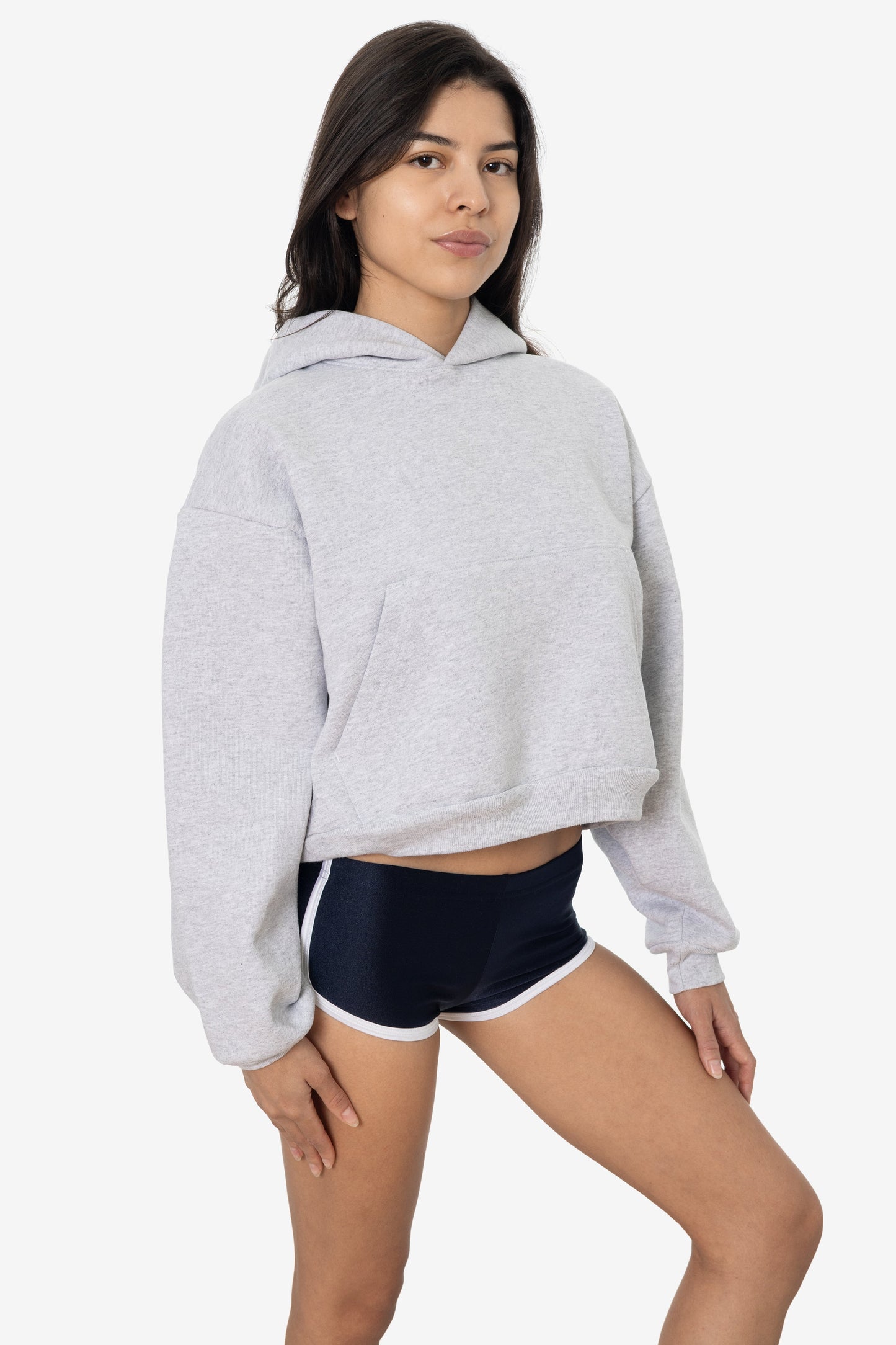 HF19 - Heavy Fleece Cropped Hoodie (Piece Dye)