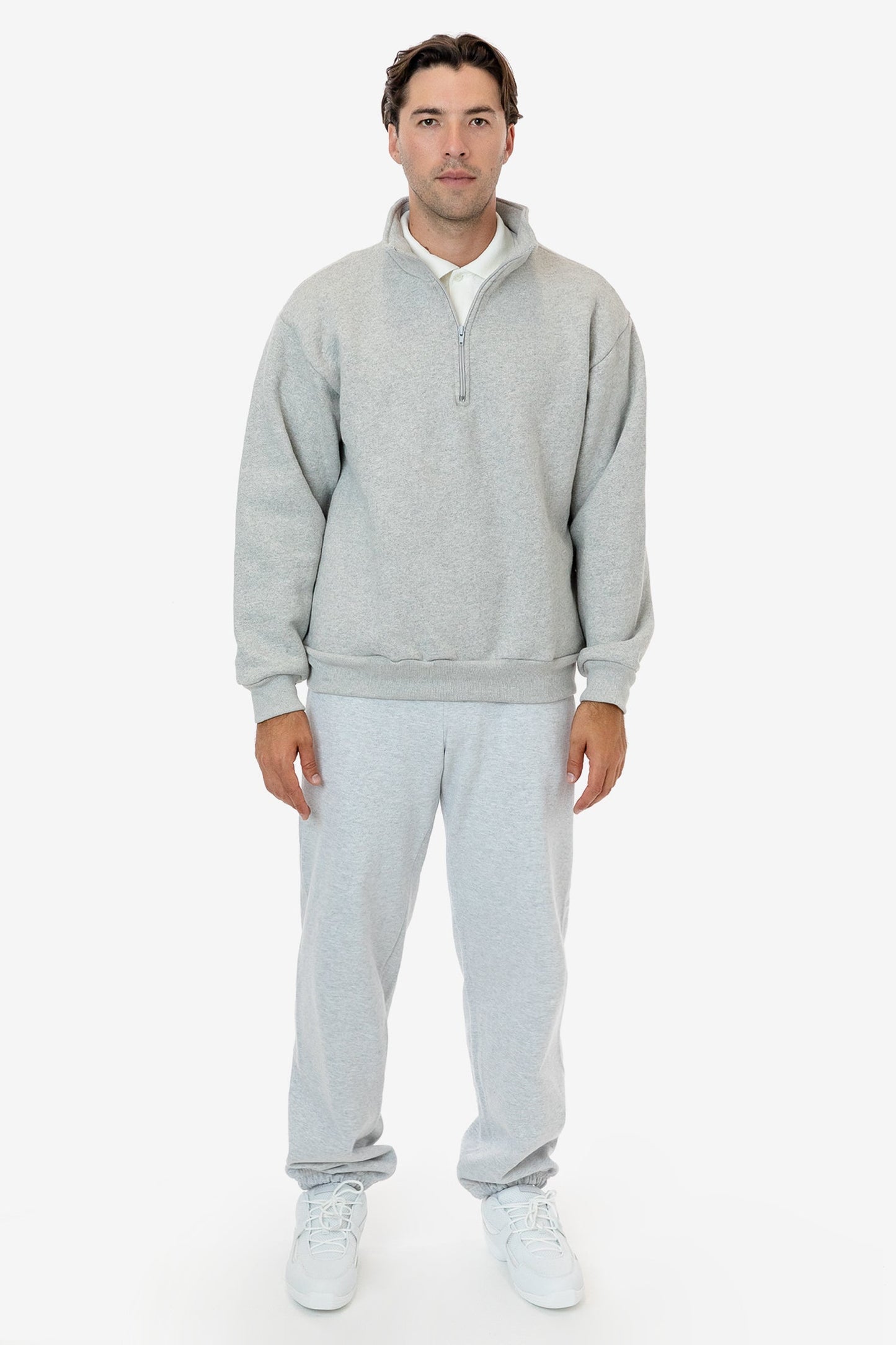 HFX428 - Unisex Heavy Fleece Half Zip Pullover (Piece Dye)