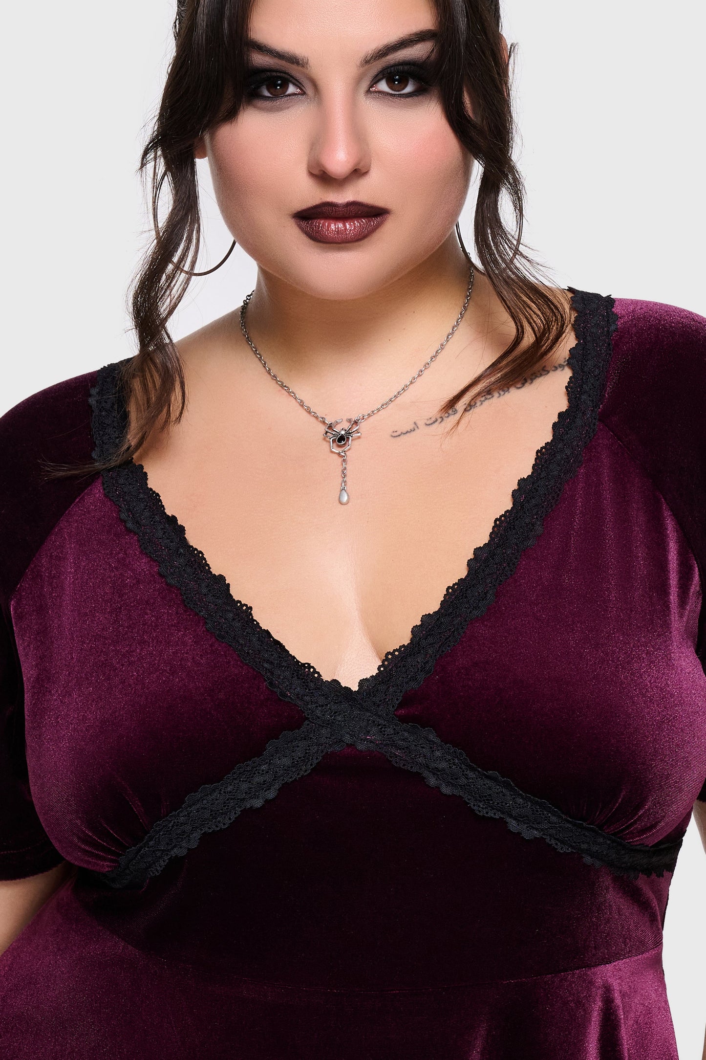 Hour Of Echelia Velvet Mini Dress